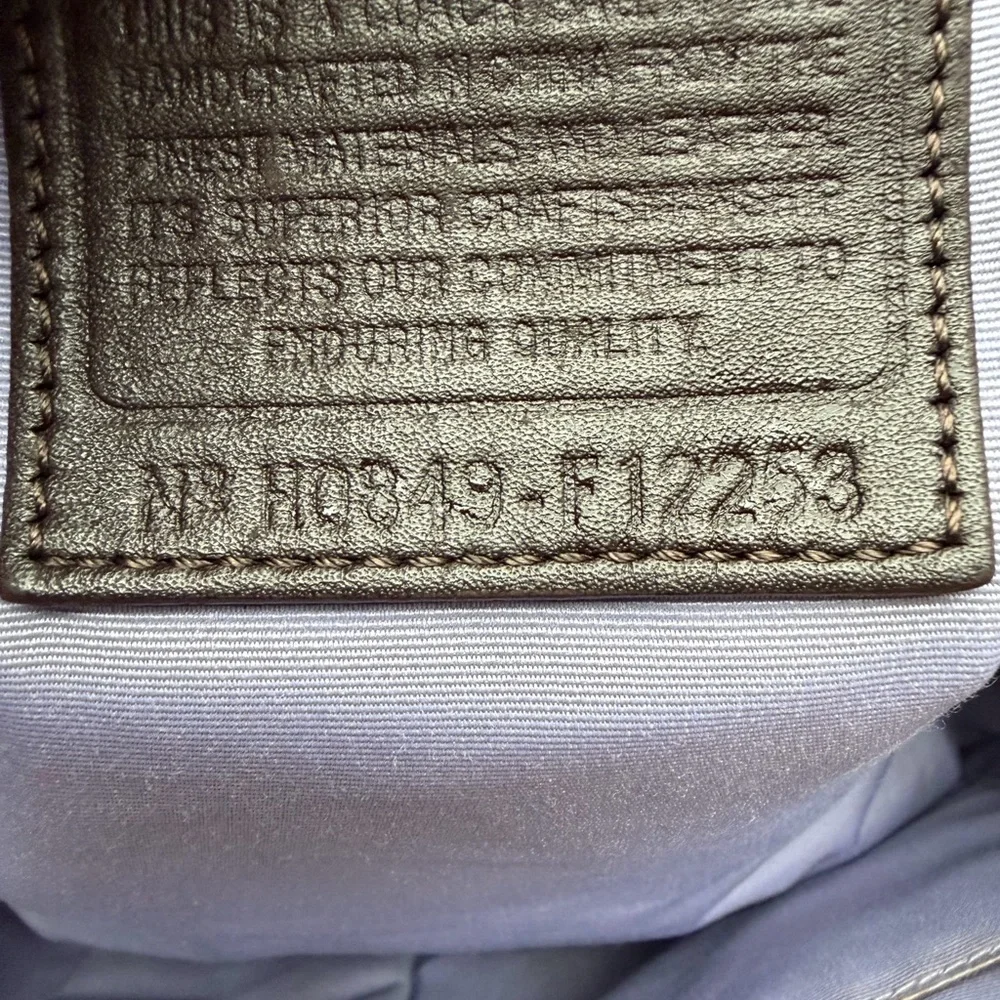Vintage Coach Hamptons Signature Tote F12253 Brown Canvas Leather Bag Y2K